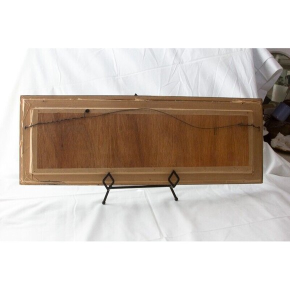 Rare Vgt Oversize Chinese Cork Carving Art Wall Hanging in Shadow Box Frame 25" - Picture 10 of 10